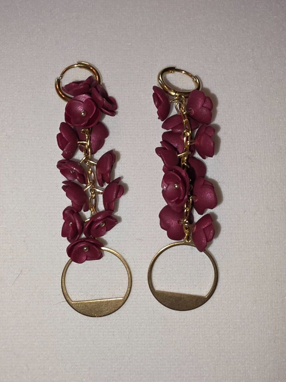 Red and Gold Earrings